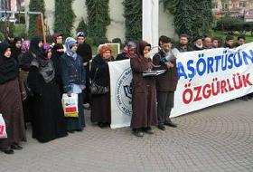 Kocaeli'de 141. Başörtüsü Eylemi